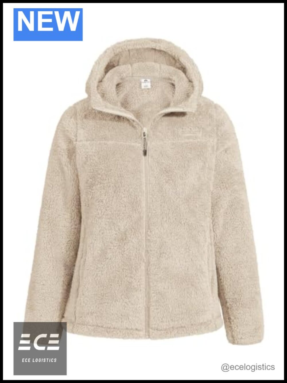 Women's Fuzzy Fleece Jacket Full Zip Hooded Lightweight Warm Coat